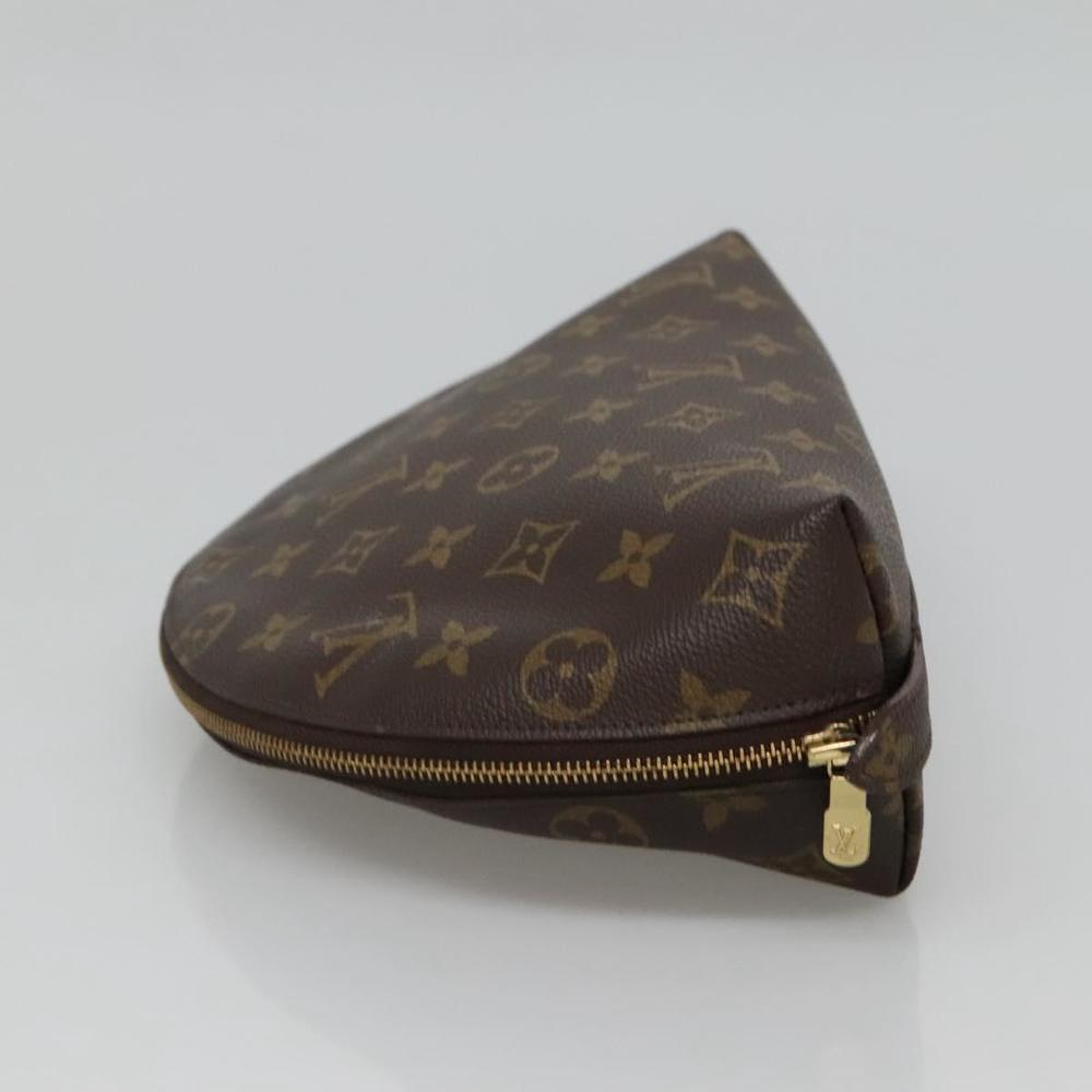 LOUIS VUITTON Monogram Trousse Demi Ronde Cosmetic Pouch M47520 LV Auth BA014 - Picture 3 of 16